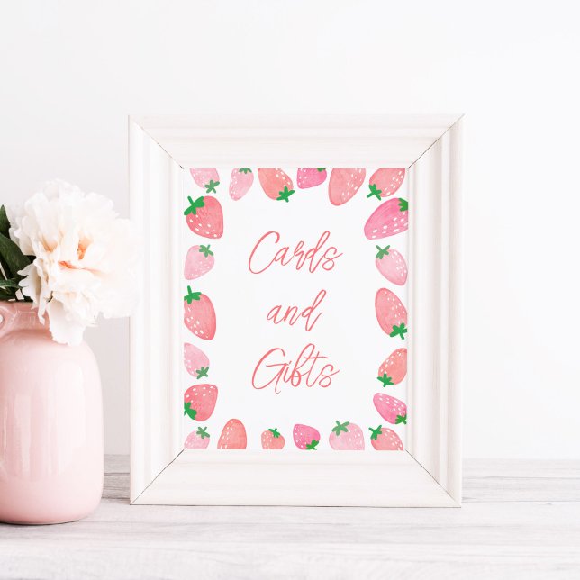 Gift med jordgubbsskuva poster (Skapare uppladdad)