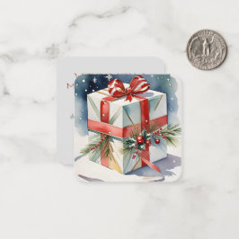 Gift med Joy Mini-julkort Anteckningskort