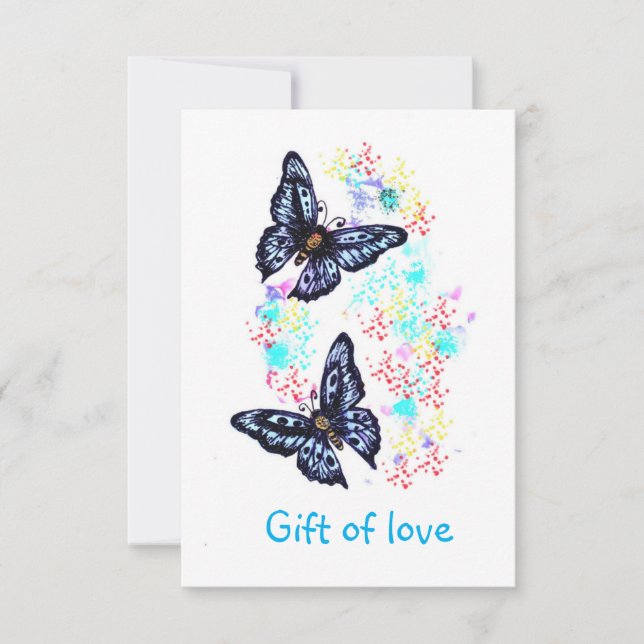 Gift med kärlek tack kort (Framsida)