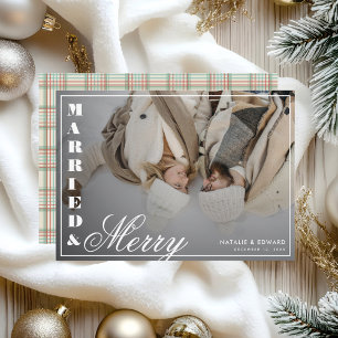 Gift med och Merry Photo Vintage Play-jul Julkort