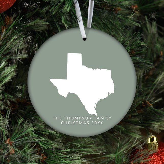 Gift med Par-vänner, julklappar i Texas Julgransprydnad Keramik (Skapare uppladdad)