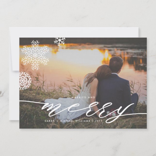 Gift & Merry Winter Wonderland Photo Cards Julkort (Framsida)