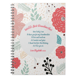 GIFT - Mormor Poems from Grandchildren - ANPASSNIN Anteckningsbok