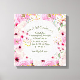 GIFT - Mormor Poems from Grandchildren - ANPASSNIN Canvastryck