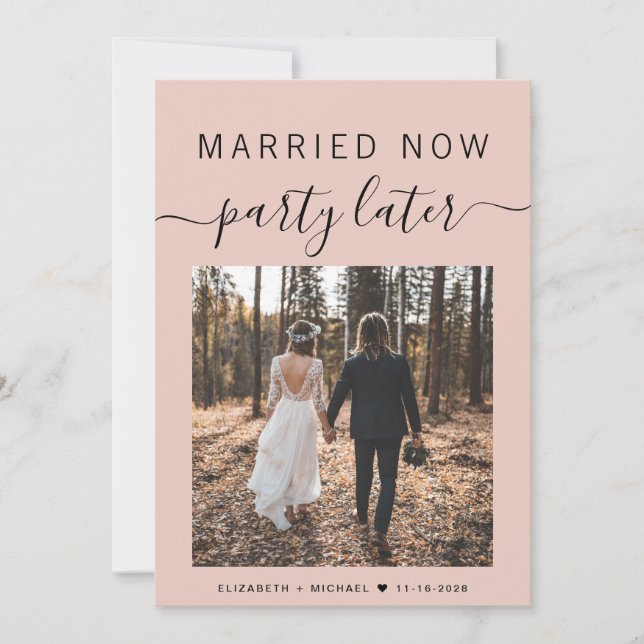 Gift nu Party senare Foto  Bröllop (Framsida)