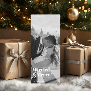 "Gift Nyförälskat Julkort Foto