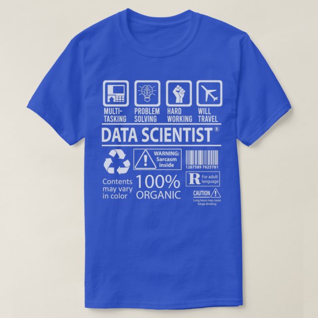 Gift-objekt för multitasking-jobb för datasökare t shirt (Design framsida)