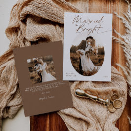 Gift och Bright Boho Modern jul Julkort