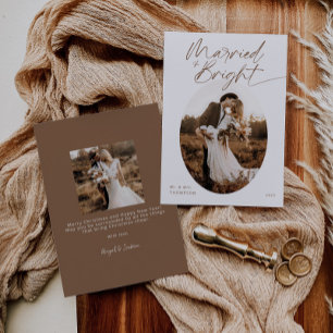 Gift och Bright Boho Modern jul Julkort