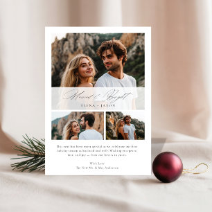 Gift och ljus Elegant 3 - nytt foto Julkort