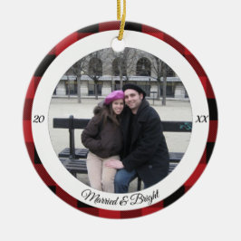 Gift och ljus julprydnad julgransprydnad keramik