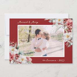 Gift- och Merry Photo Helgdag Card Julkort