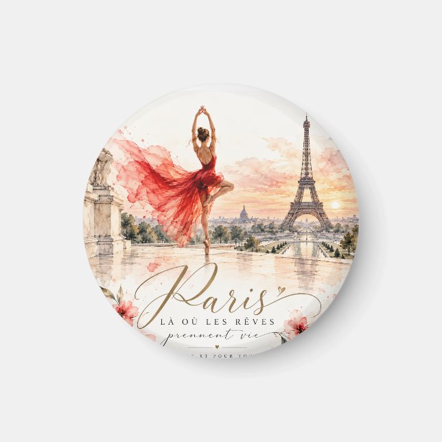 Gift of a trip to Paris for a loved one Magnet (Framsidan)