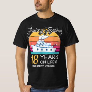 Gift på 18 års Bröllop-årsdagen av Cruise-Rec T Shirt