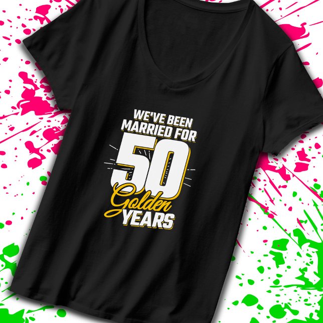 Gift par 50 år 50 Bröllop-årsdagen T Shirt (Skapare uppladdad)