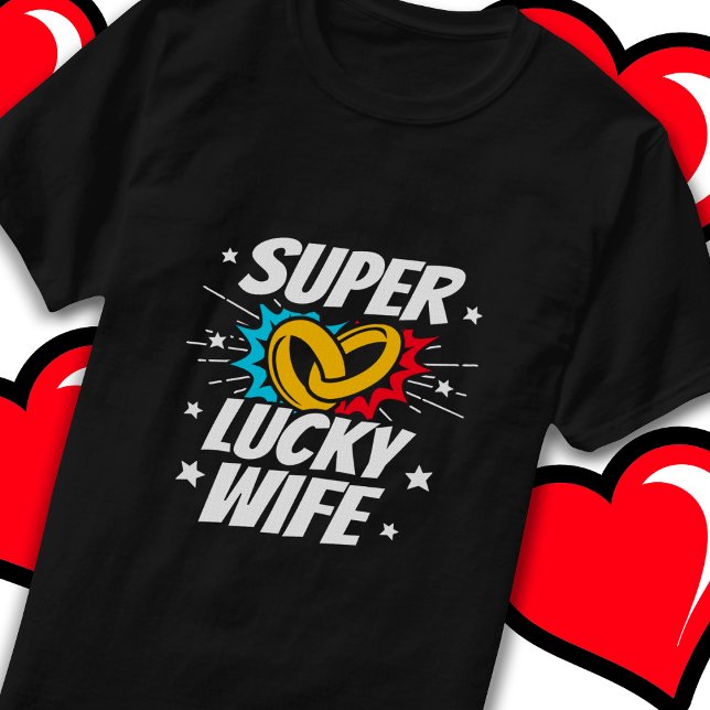 Gift par Lucky Makfe Cute Bröllop-årsdagen T Shirt (Skapare uppladdad)