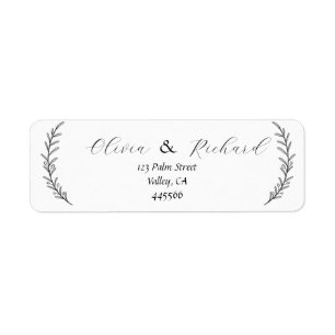 Gift par Returetiketter Returadress Etikett