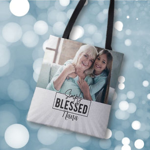 Gift! Personlig "Helt välsignad" Faith-baserad T Tygkasse
