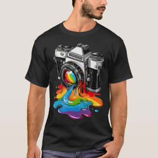 Gift Photographer Rainbow Photo Birthday Christmas T Shirt