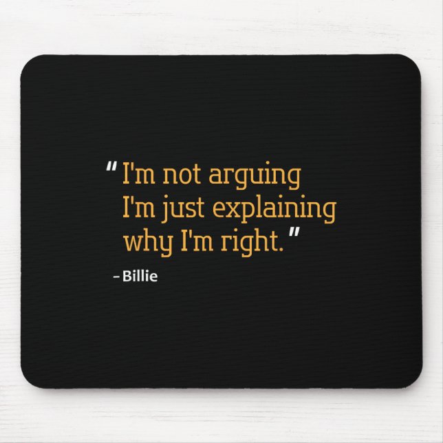 Gift Quote Funny Birthday Personlig Namn Idea Musmatta (Framsidan)