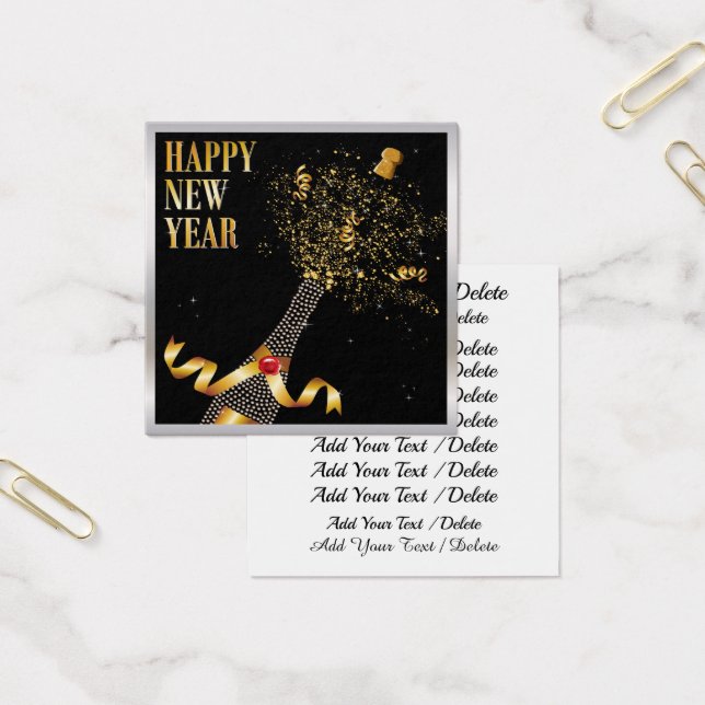 Gift, Restaurant, Klubb, Affärskort Fyrkantigt Visitkort (Kontor)