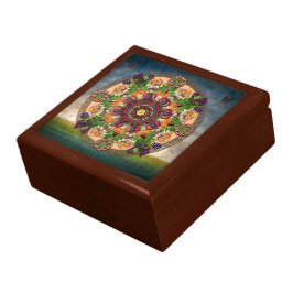 Gift-ruta för mandala armeniska druvor minnesask