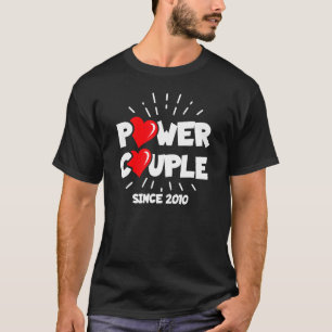 Gift sedan 2010 - Power Couple - 13:e Bröllop A T Shirt