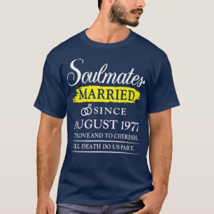 Gift sedan augusti 1977, 45:e niversaren Bröllop T Shirt