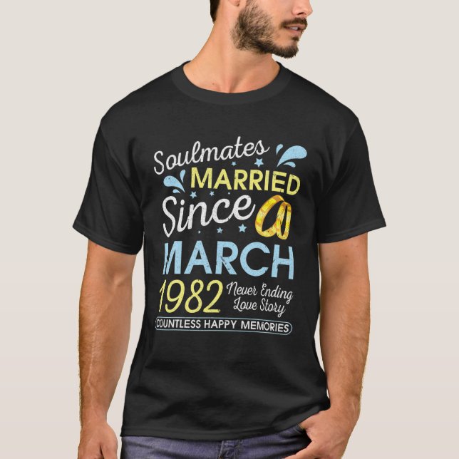 Gift sedan mars 1982. t shirt (Framsida)