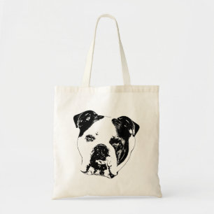 Gift-Springa Bulldog Tote Tygkasse