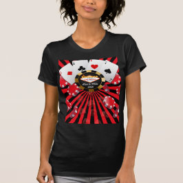 Gift T-Shirt för Bröllop i Vegas Poker Chip
