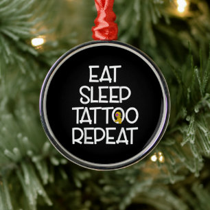 Gift Tattoo Artist Funny som säger Tattooed Julgransprydnad Metall