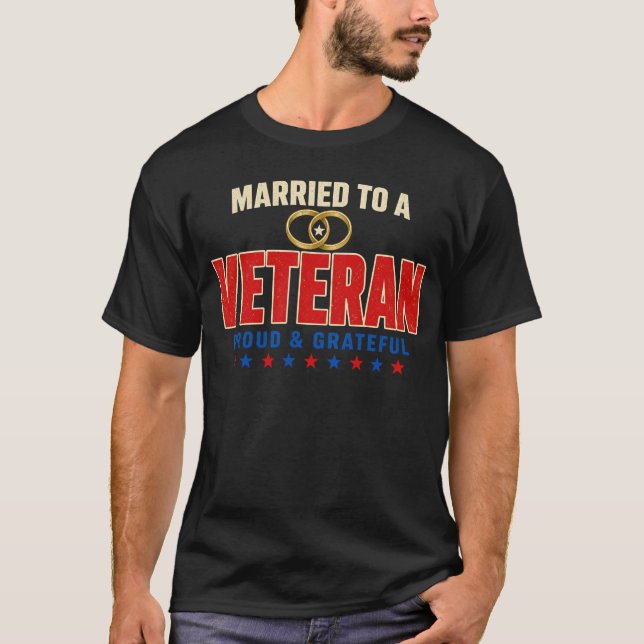 Gift till en veteran T-Shirt (Framsida)