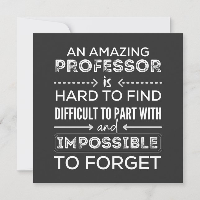 Gift till professor, professor Gift Inbjudningar (Framsida)