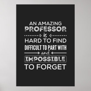 Gift till professor, professor Gift Poster