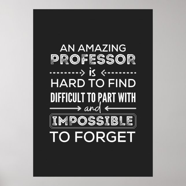 Gift till professor, professor Gift Poster (Framsidan)