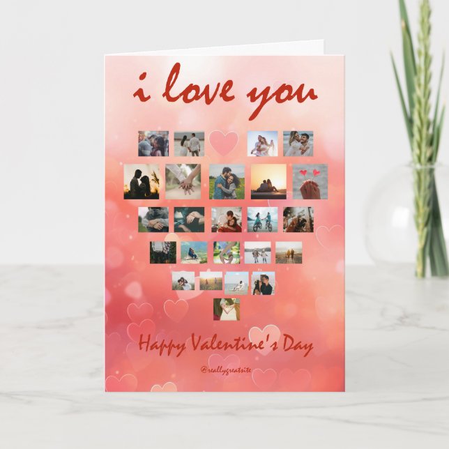 gift valentines day cards kort (Framsida)