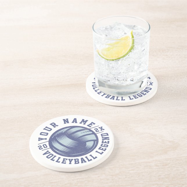 Gift with personalized name for volleyball players underlägg (Sidan)