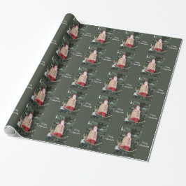 Gift Wrap - Antique Santa ornament Presentpapper