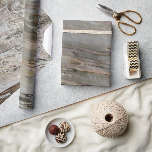 Gift Wrap - Eucalyptus Bark (v.2) Presentpapper (Hantverk)