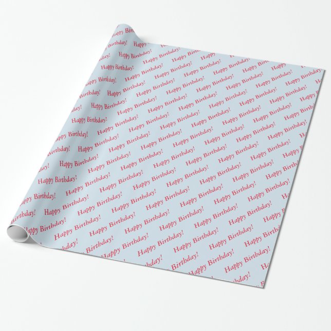 Gift Wrap - Grattis på födelsedagen Presentpapper (Utrullad)