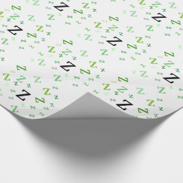 Gift Wrap - Jumered Brev i Grönt Presentpapper