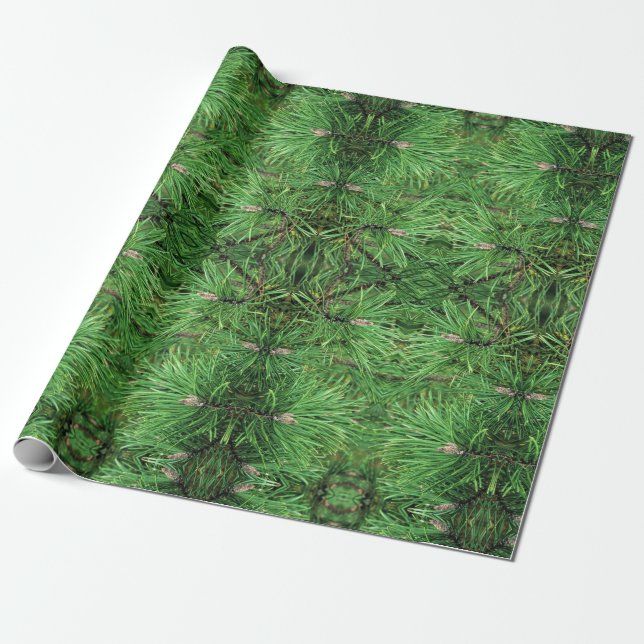 Gift Wrap Roll Gräs Boughs Presentpapper (Utrullad)