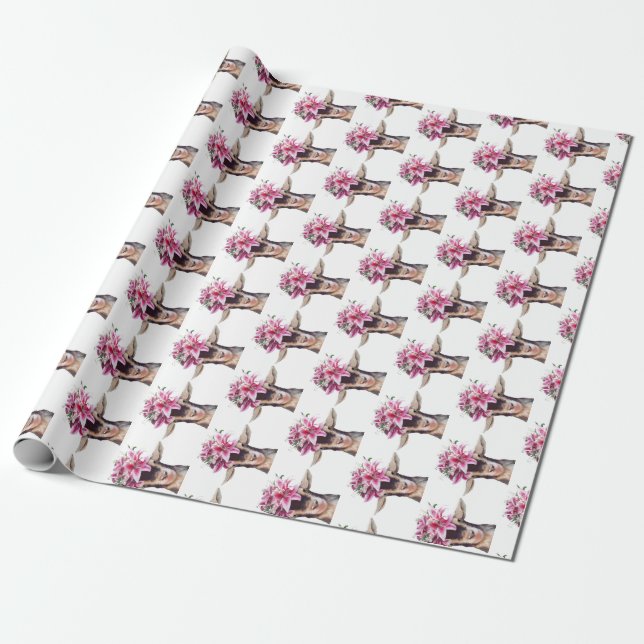 Gift Wrap Roll Lilly Goat Presentpapper (Utrullad)