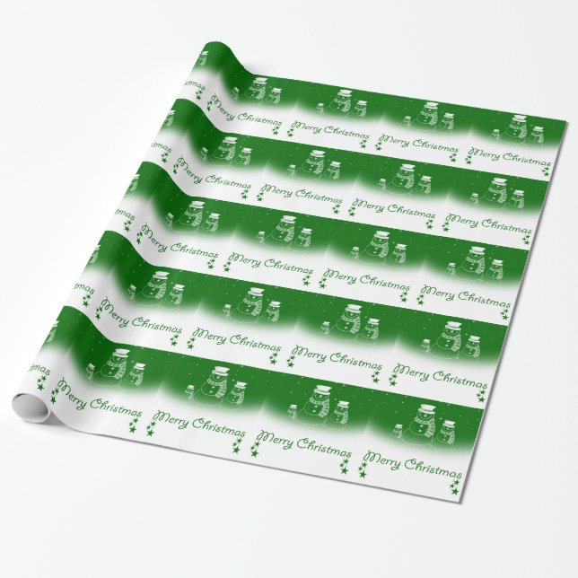 Gift Wrap/Snögubbe Presentpapper (Utrullad)