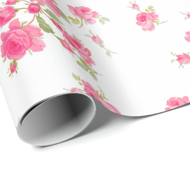 Gift Wrap St Colette June Ro sorbet Presentpapper (Rullad Hörn)