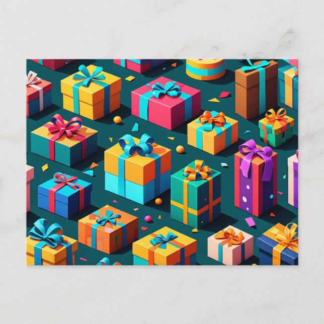 Gift Wrapped Delight Vykort (Framsida)