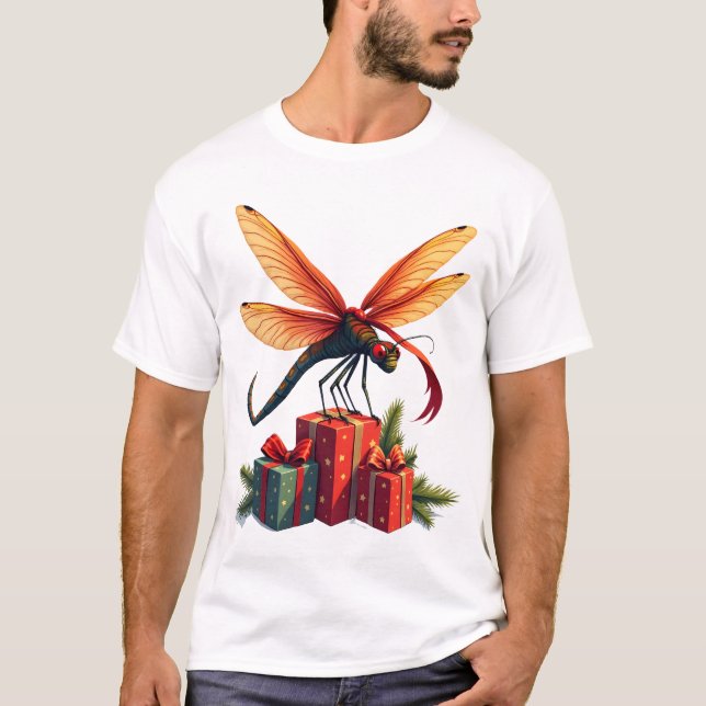 Gift-Wrapped Dragonfly T Shirt (Framsida)
