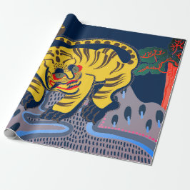 GIFT WRAPPING CHINESE TIGER PRESENTPAPPER