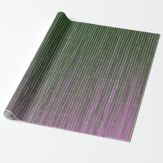 GIFT WRAPPING MÖRK GRÖNT MAGENTA FATED RAND PRESENTPAPPER
